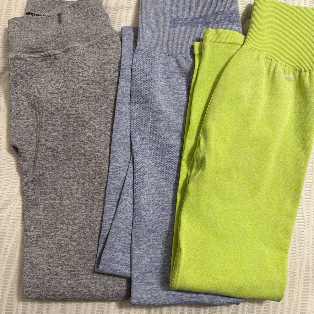 Prozis Bottoms in Gray, Blue, and Green NWOT Leggings Small